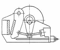 щековая дробилка с простым движением щеки